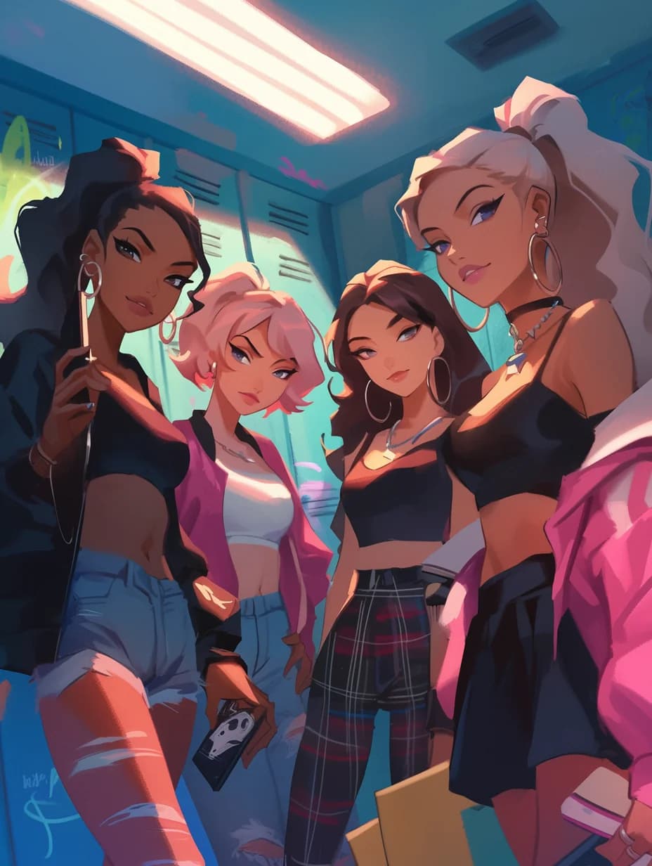 4 badass girls 